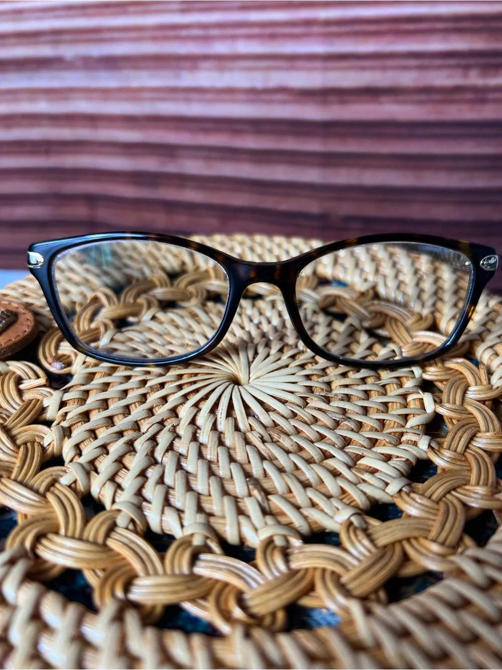 Coach Tortoiseshell Glasses - Brown Tortoise Frame, Coach Logo on each side